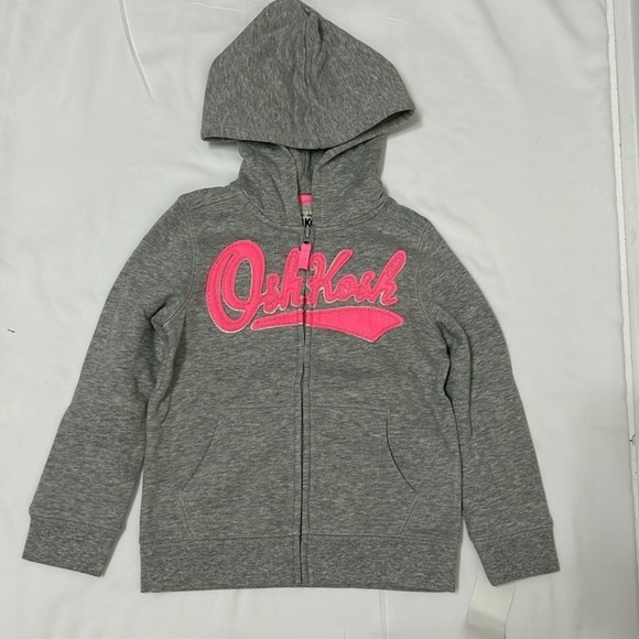 Oshkosh heritage hoodie with zip-front closure, pop neck tape, and kanga pockets - Picture 2 of 9